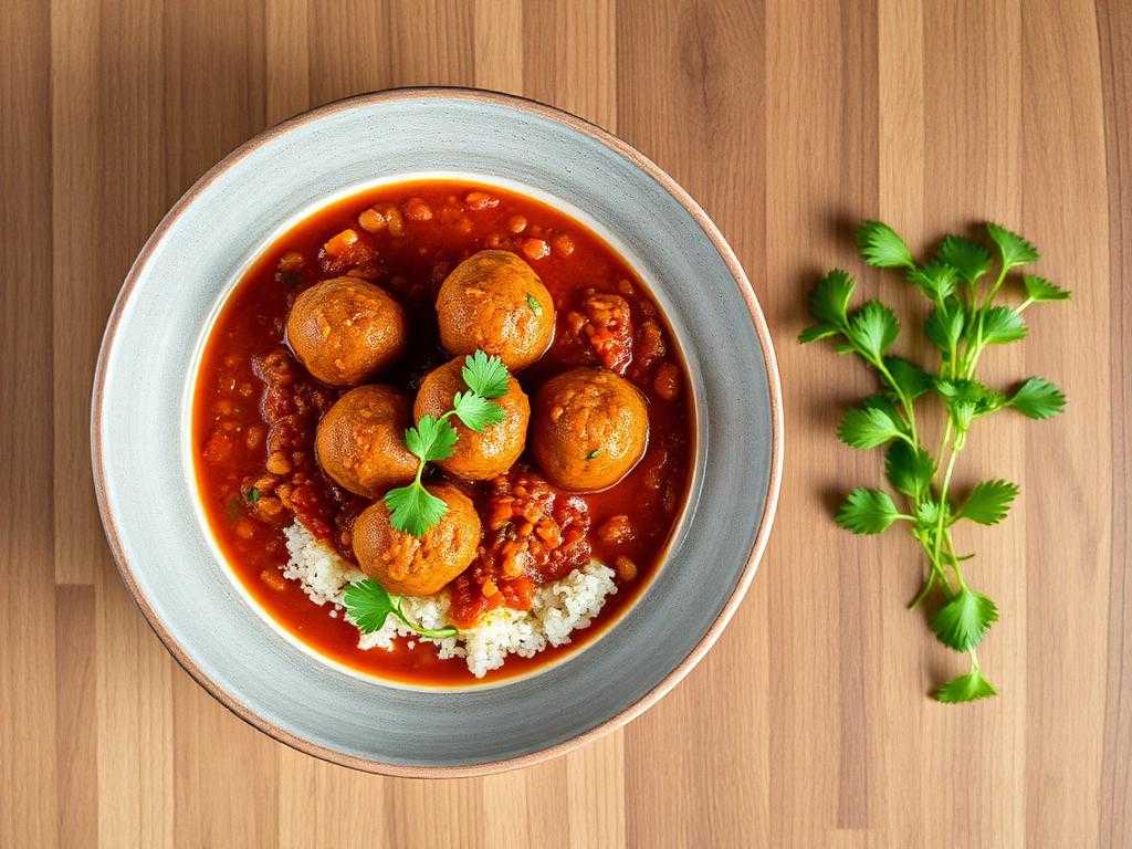 Halal Easy Red Lentil Kofta Curry