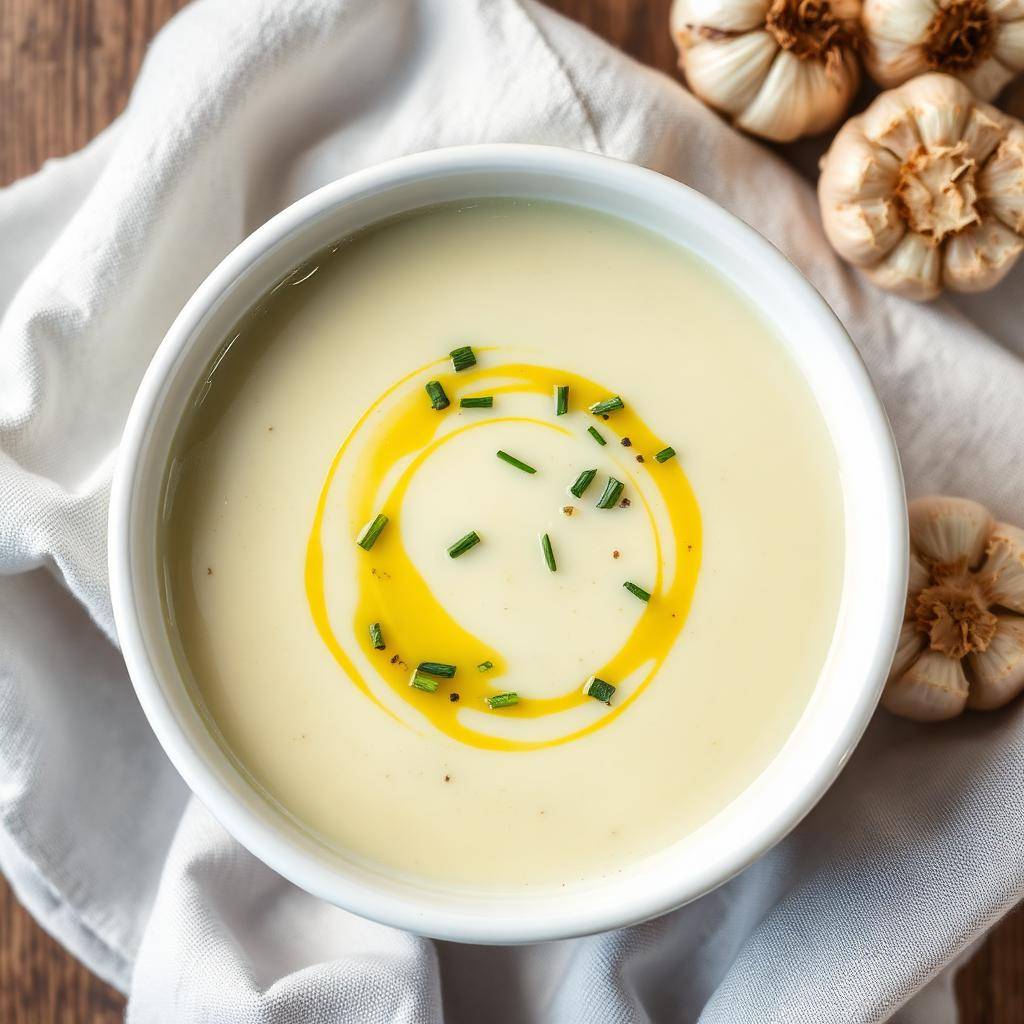 Halal Easy Roasted Garlic Potato Soup