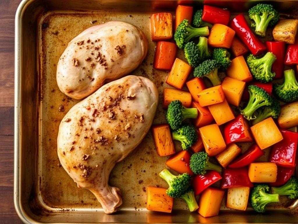 Halal Easy Sheet Pan Chicken and Vegetables
