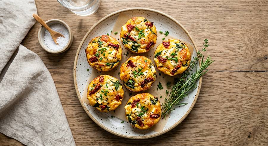 Halal Sun-Dried Tomato Egg Muffins