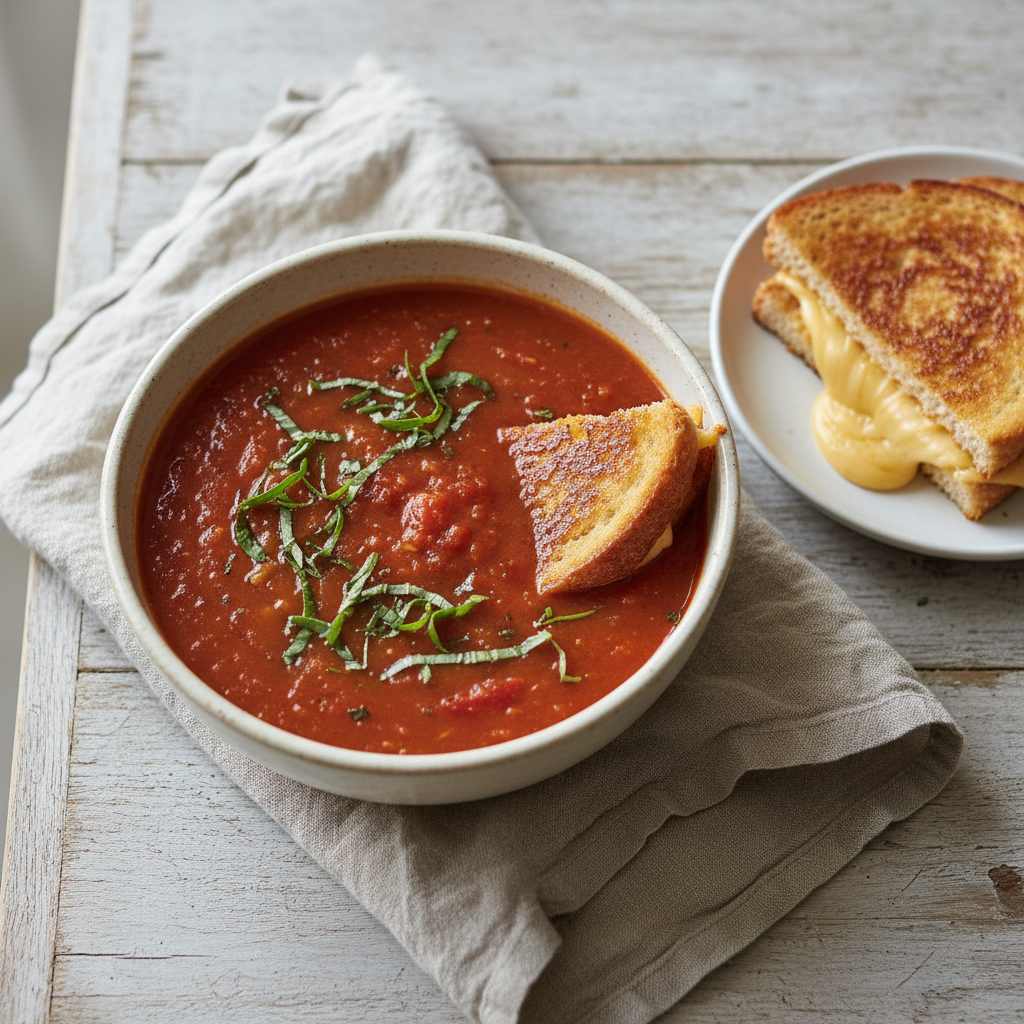 Halal Easy Tomato Basil Soup (Healthy)