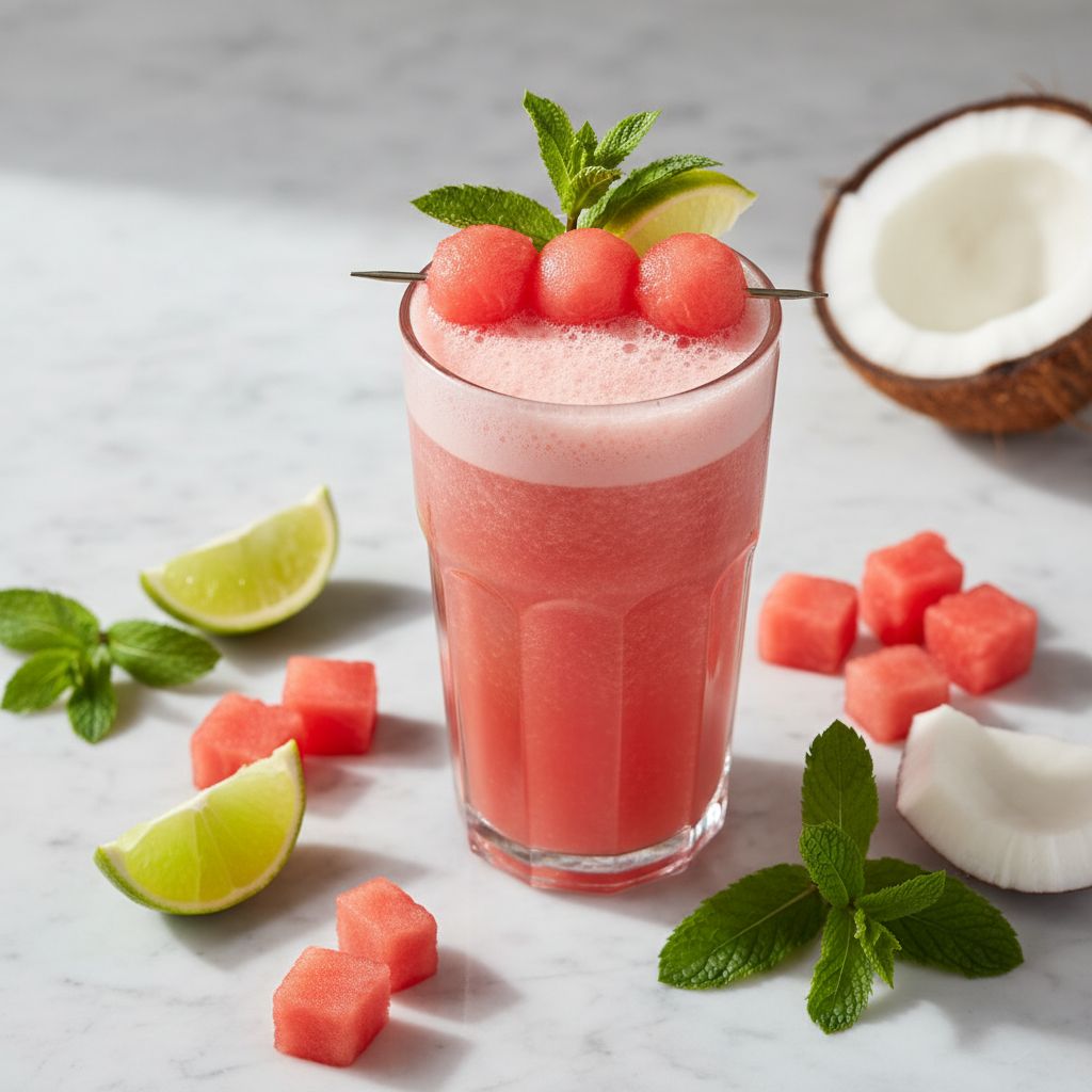 Halal Easy Watermelon Lime Coconut Water Recipe