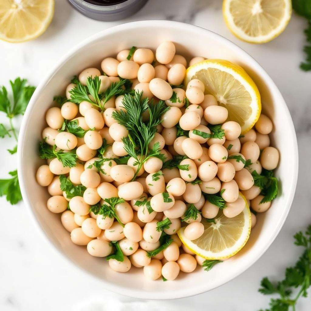 Halal Easy White Bean Herb Salad