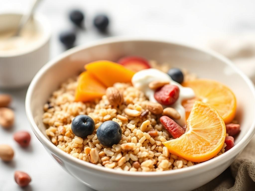 Halal Whole Grain Breakfast Bowl