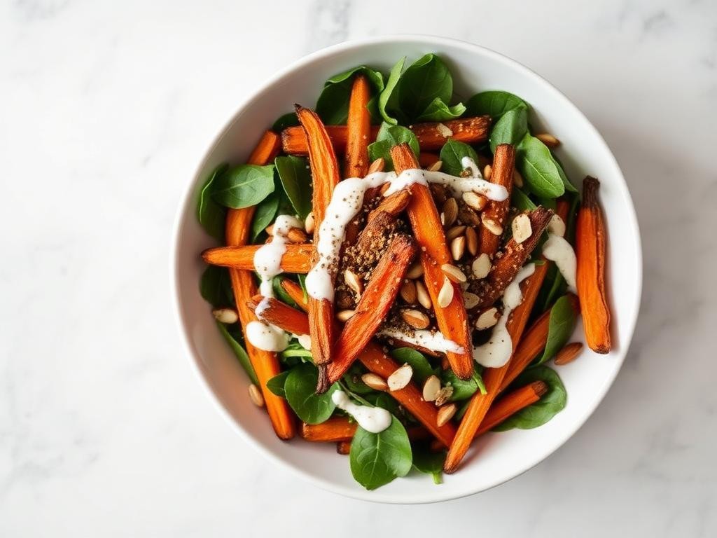 Halal Easy Zaatar Roasted Carrot Salad Recipe