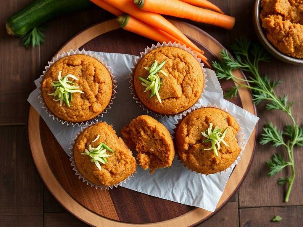 Halal Easy Zucchini Carrot Muffins Recipe
