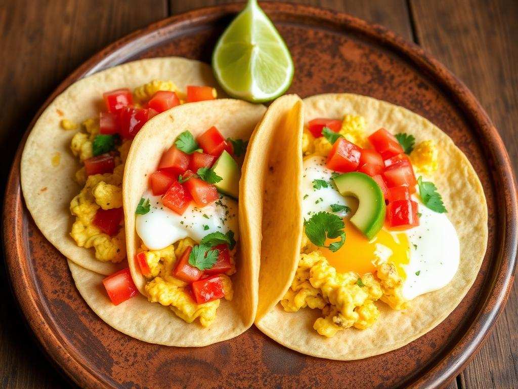 Halal Egg Breakfast Tacos