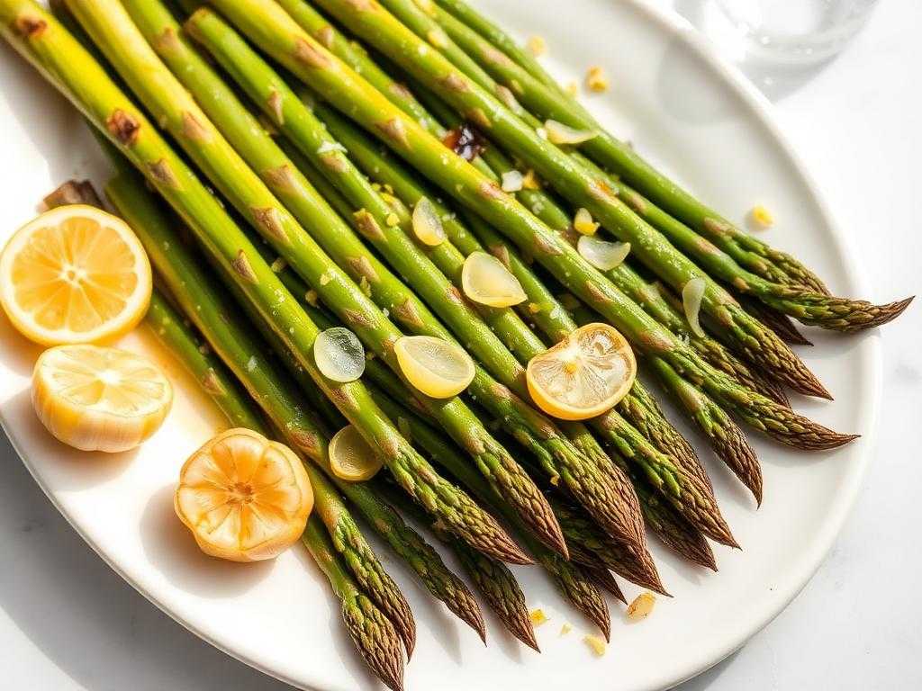 Halal Garlic Roasted Asparagus Recipe Healthy