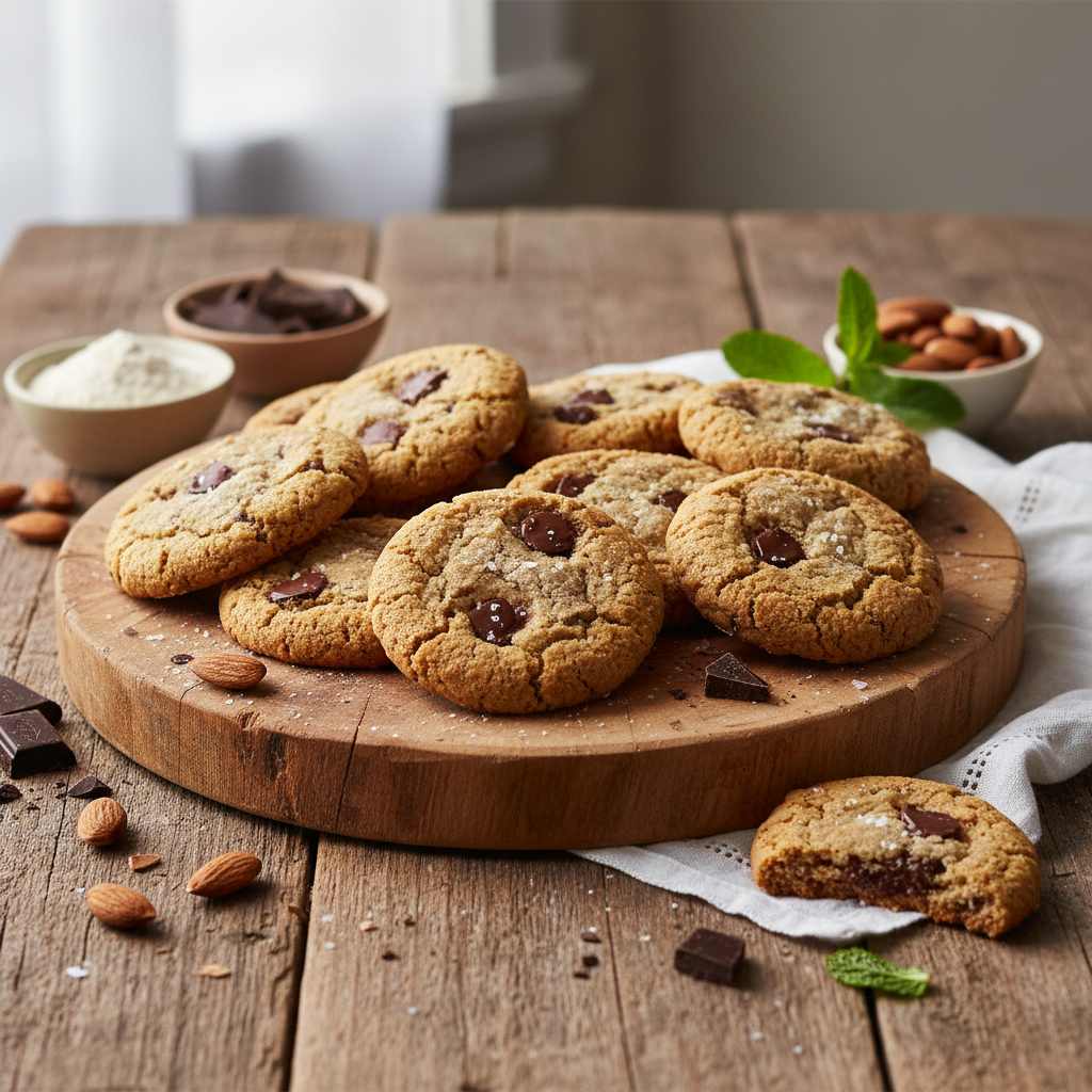 Halal Gluten Free Almond Flour Chocolate Chip Cookies Recipe