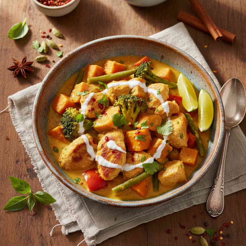 Halal Gluten Free Chicken Vegetable Curry