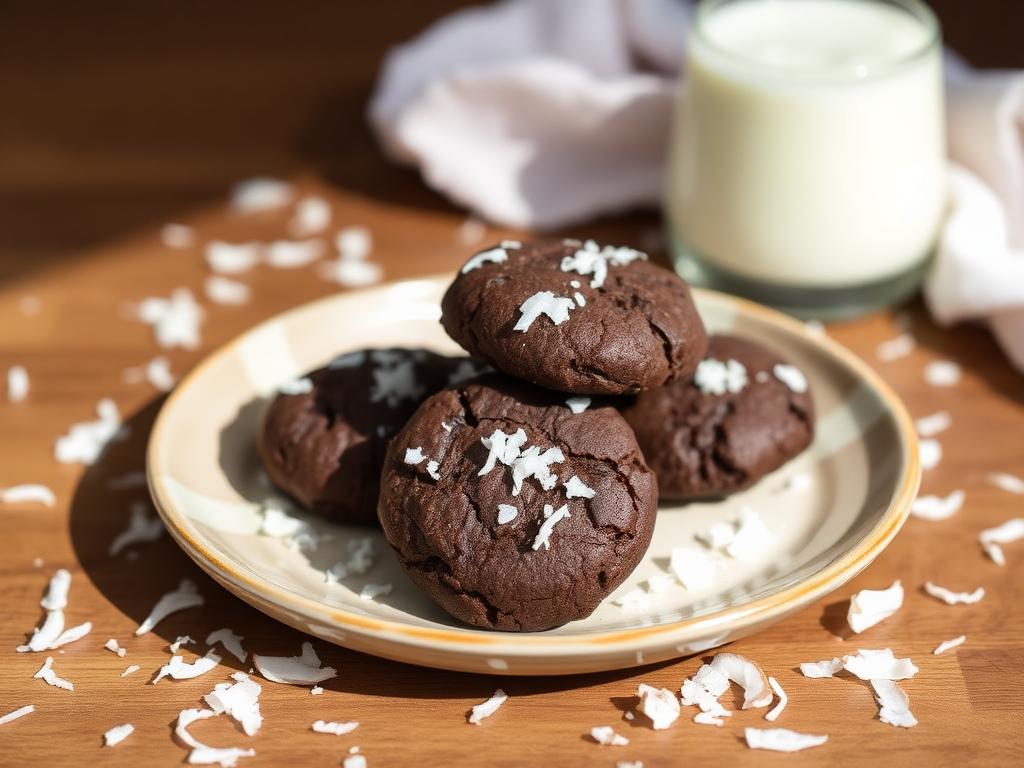 Halal Gluten Free Chocolate Coconut Cookies Recipe