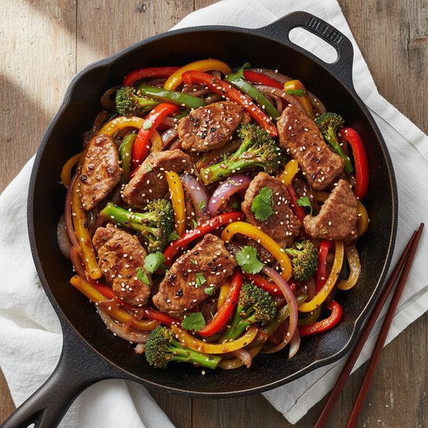 Halal Gluten Free Lamb Vegetable Stir Fry