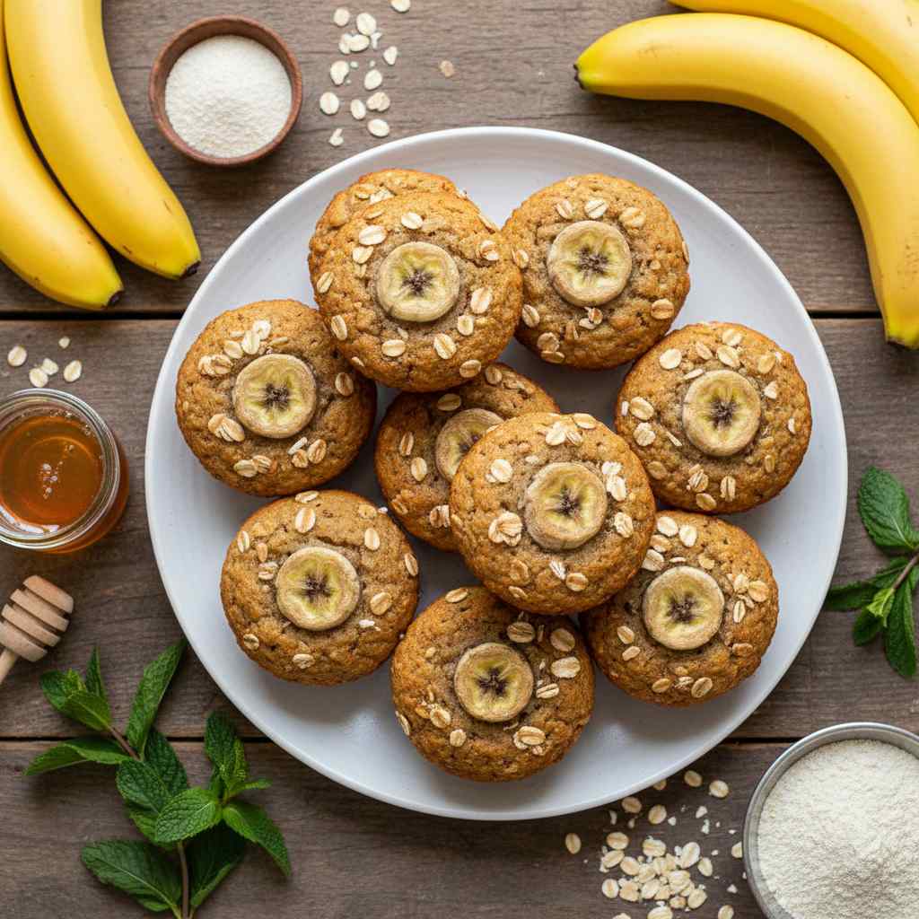 Halal Gluten Free Oat Flour Banana Muffins Recipe