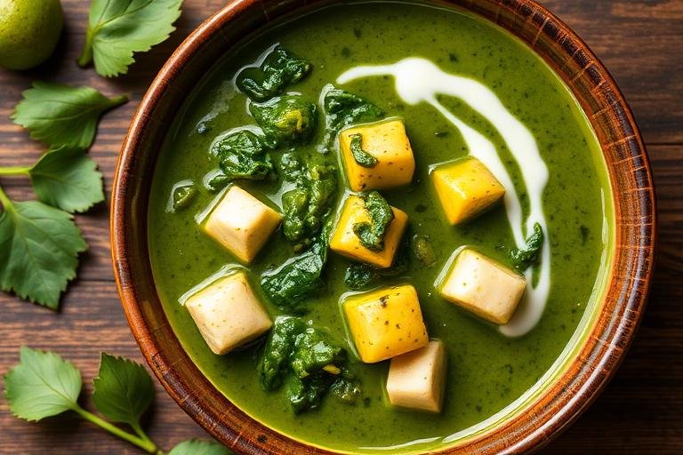 Halal Gluten Free Palak Paneer Recipe (Creamy Healthy)