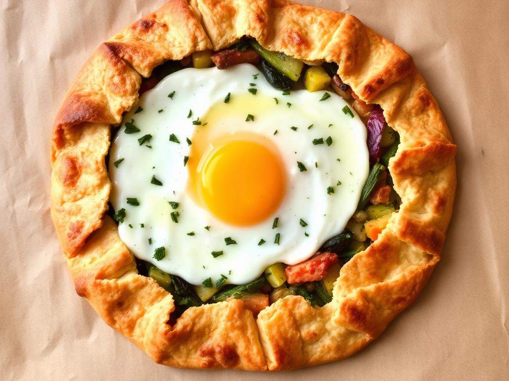 Halal Gluten Free Savory Breakfast Galette Recipe