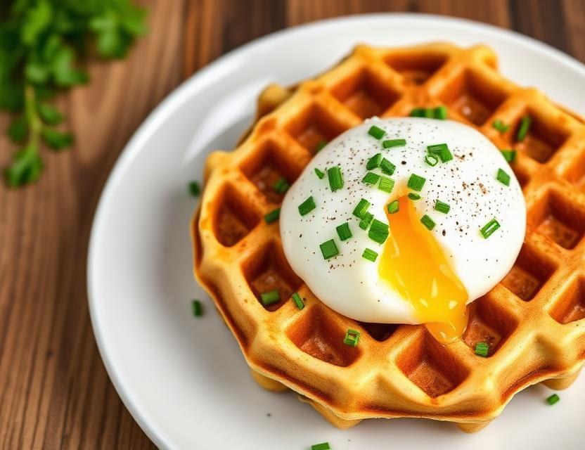 Halal Gluten Free Savory Herb Breakfast Waffles Recipe