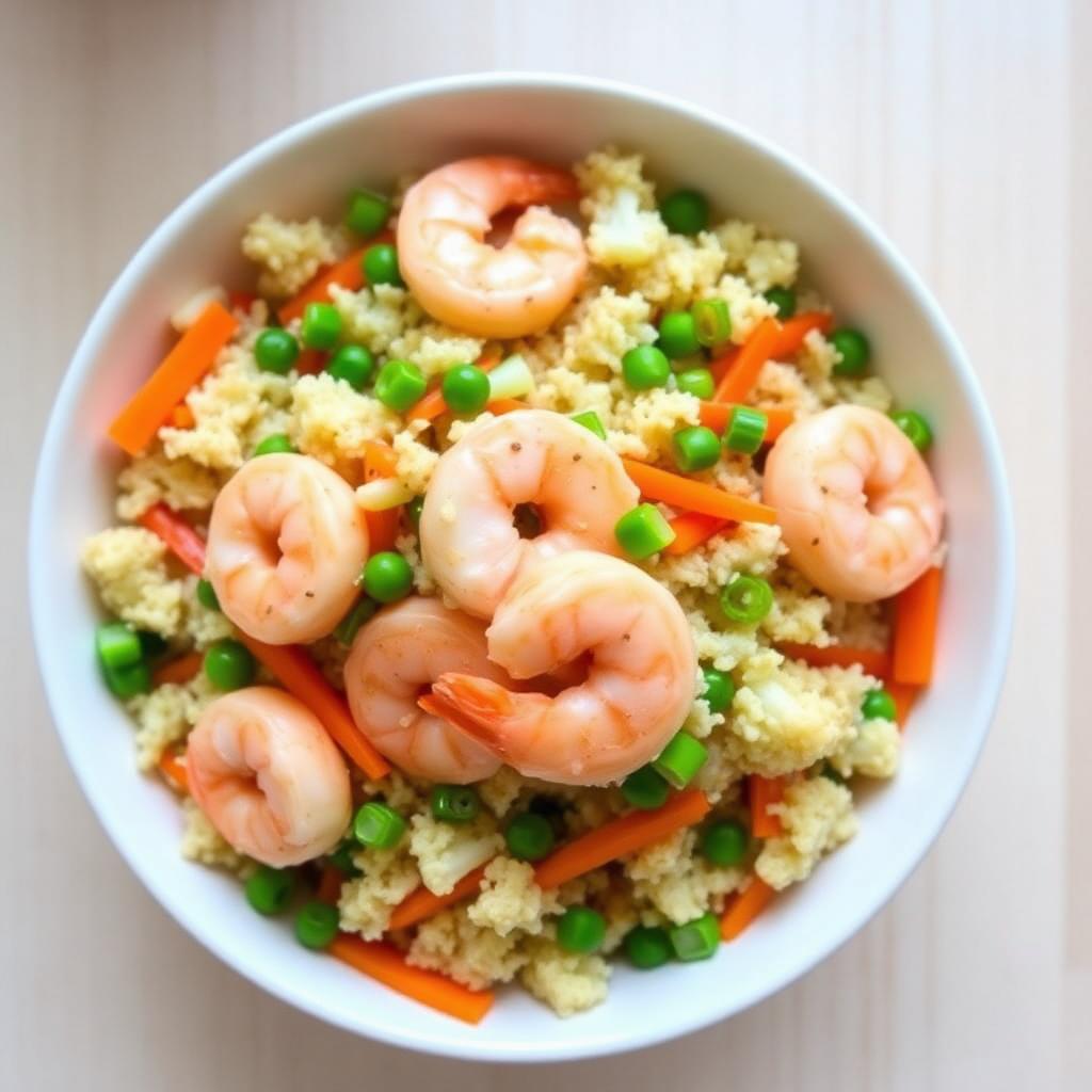 Halal Gluten Free Shrimp Cauliflower Rice Recipe