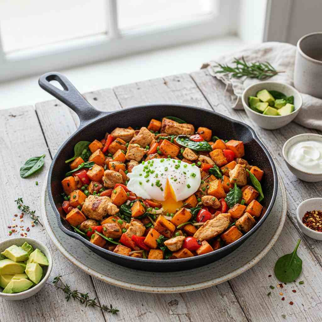 Halal Gluten Free Turkey Sweet Potato Hash