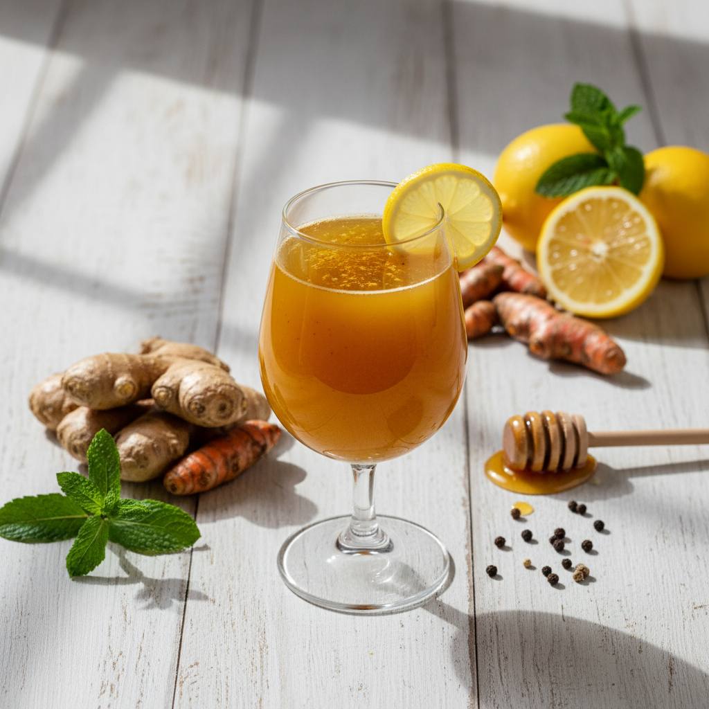 Halal Golden Turmeric Ginger Immune Booster Drink