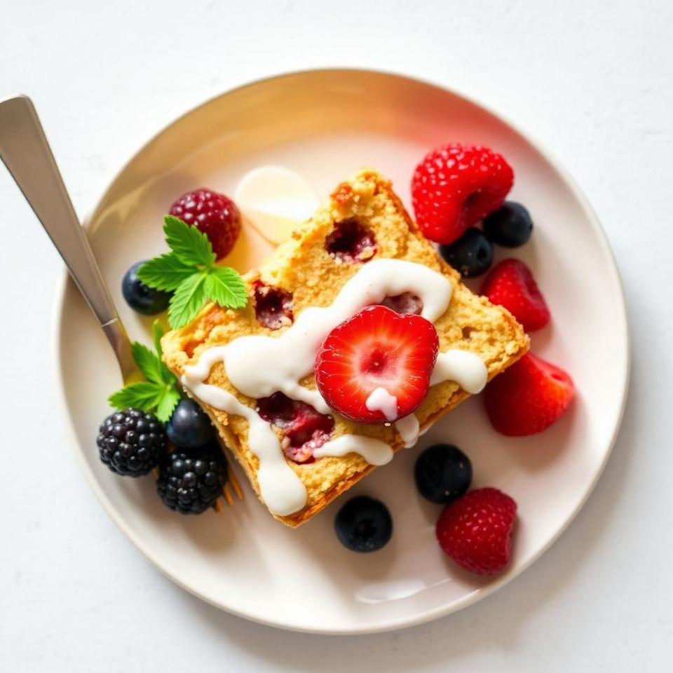 Halal High Protein Greek Yogurt Breakfast Cake Recipe