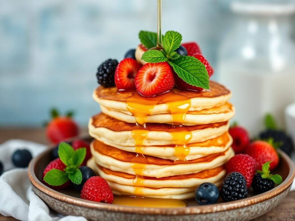Halal Greek Yogurt Pancakes