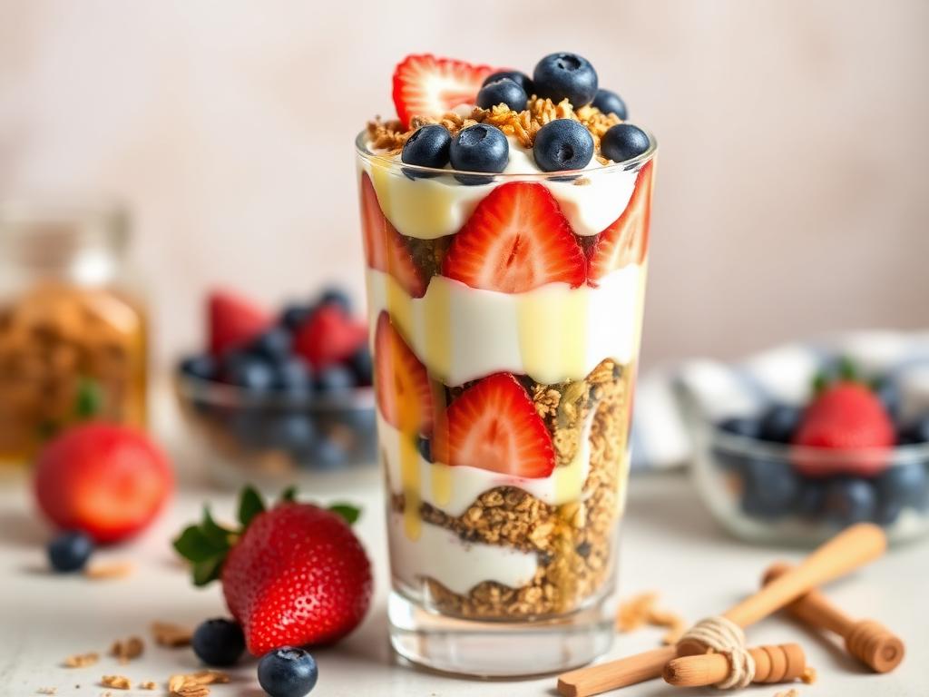 Halal Greek Yogurt Parfait Recipe with Granola