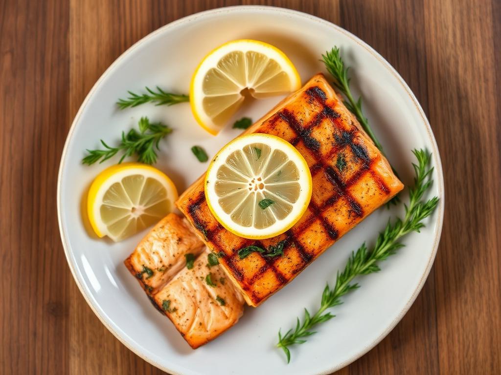 Halal Grilled Salmon Recipe Healthy Lemon Herb