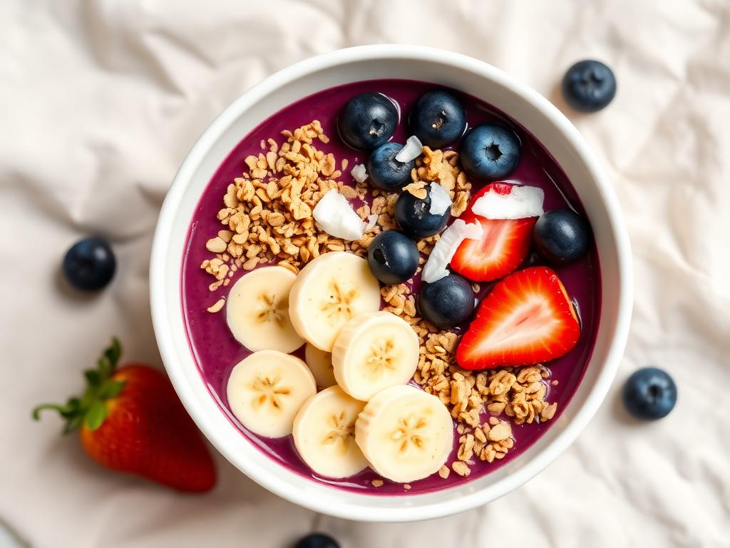 Halal Healthy Acai Protein Breakfast Bowl Recipe