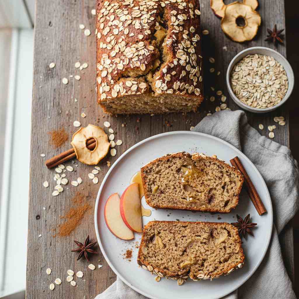 Halal Healthy Apple Cinnamon Oat Bread Recipe