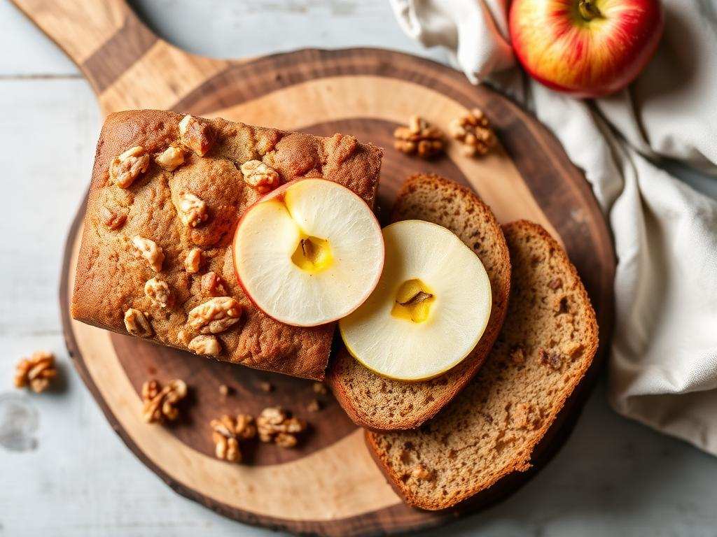 Halal Healthy Apple Walnut Loaf Cake Recipe