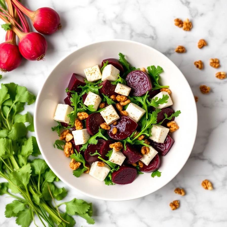 Halal Healthy Beetroot Feta Salad Recipe