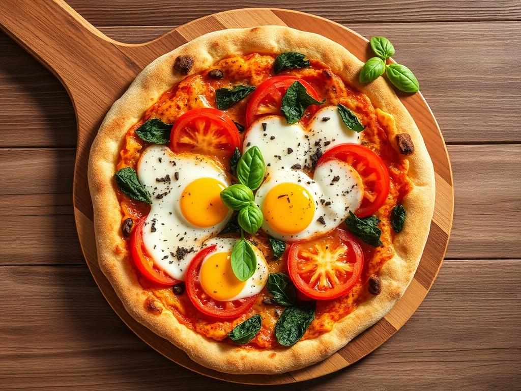 Halal Healthy Breakfast Pizza