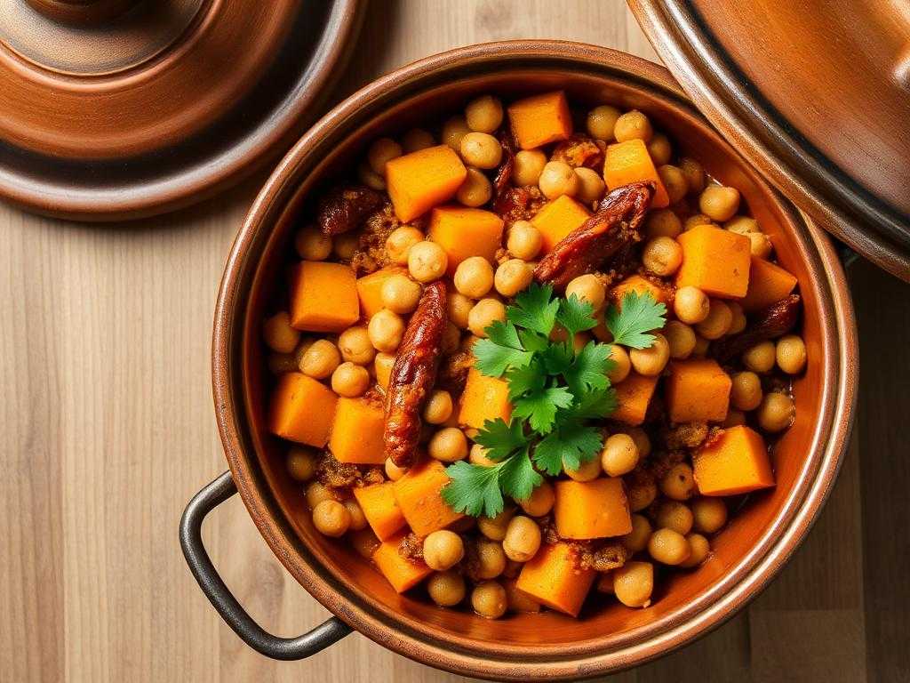 Halal Healthy Butternut Squash Tagine (Vegetarian)