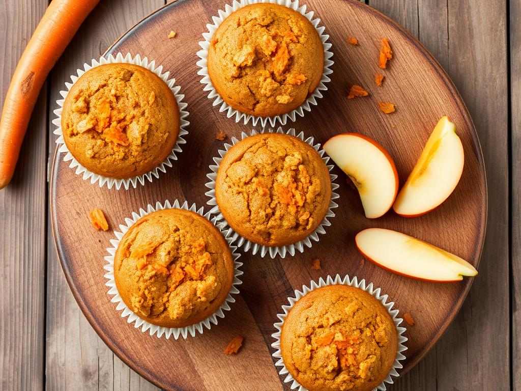 Halal Healthy Carrot Apple Muffins Recipe