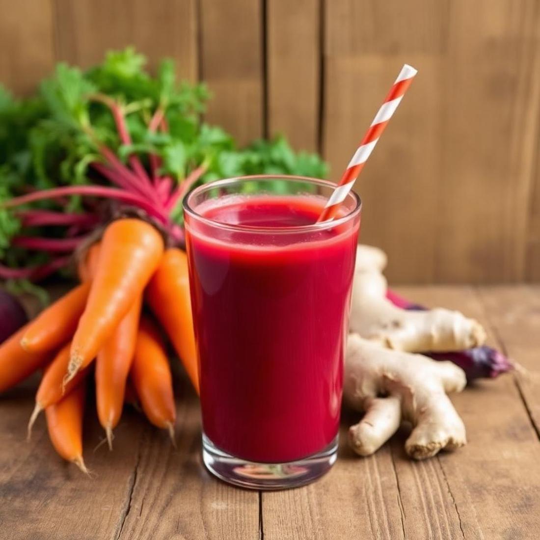 Halal Healthy Carrot Beet Ginger Juice Recipe