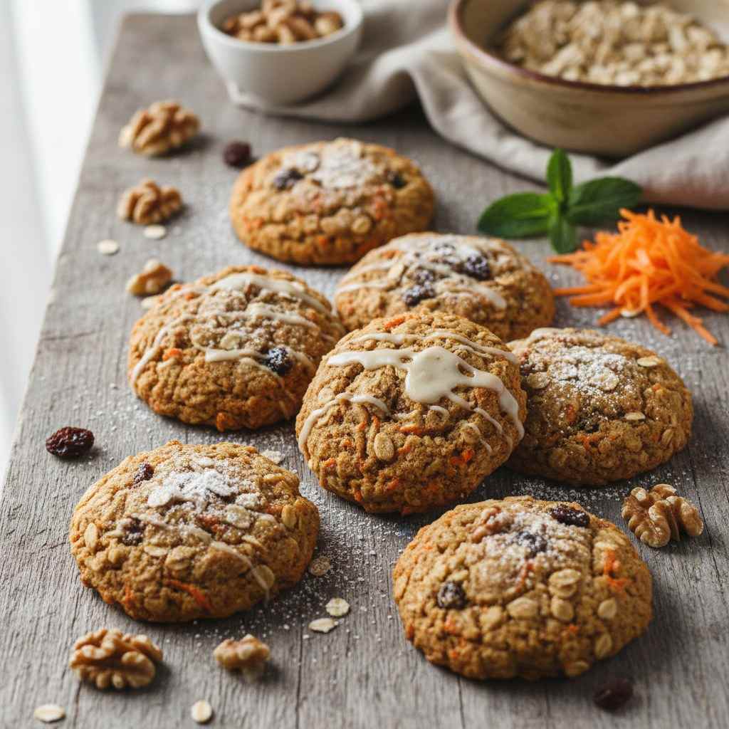 Halal Healthy Carrot Cake Oatmeal Cookies Recipe