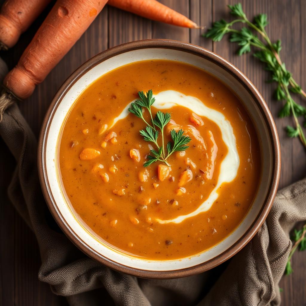Halal Healthy Carrot Lentil Soup (One-Pot)