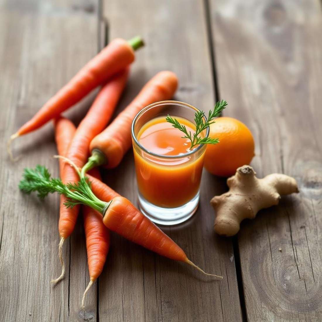 Halal Healthy Carrot Orange Ginger Shot Recipe