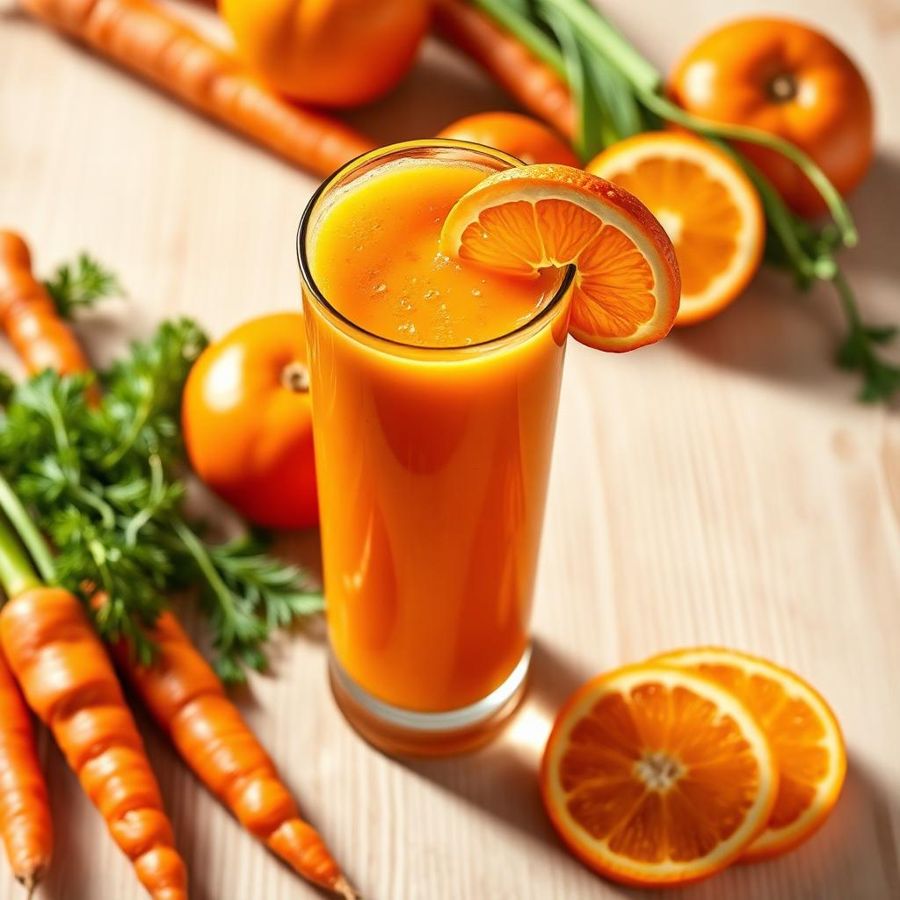 Halal Healthy Carrot Orange Immunity Juice Recipe