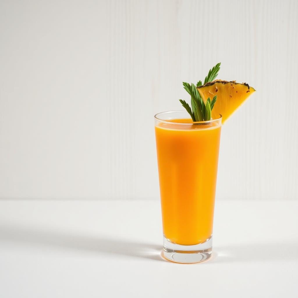 Halal Healthy Carrot Pineapple Detox Juice Recipe