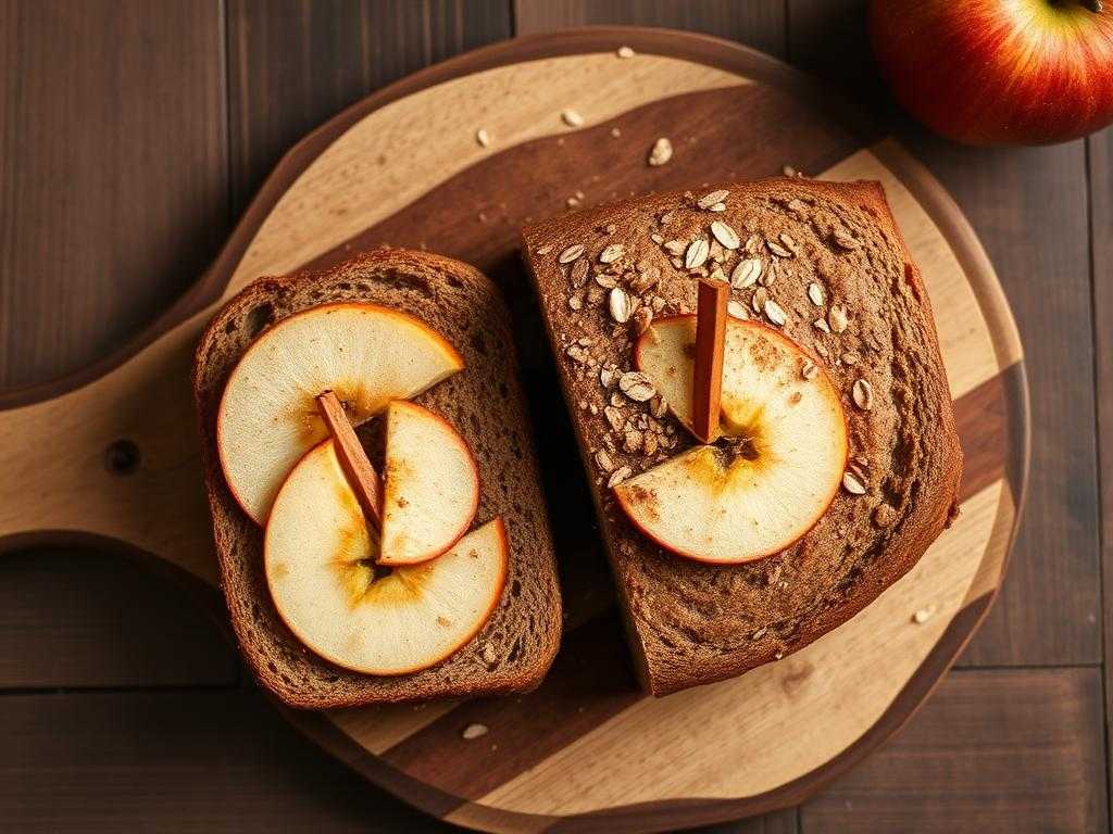 Halal Healthy Cinnamon Apple Oatmeal Bread Recipe