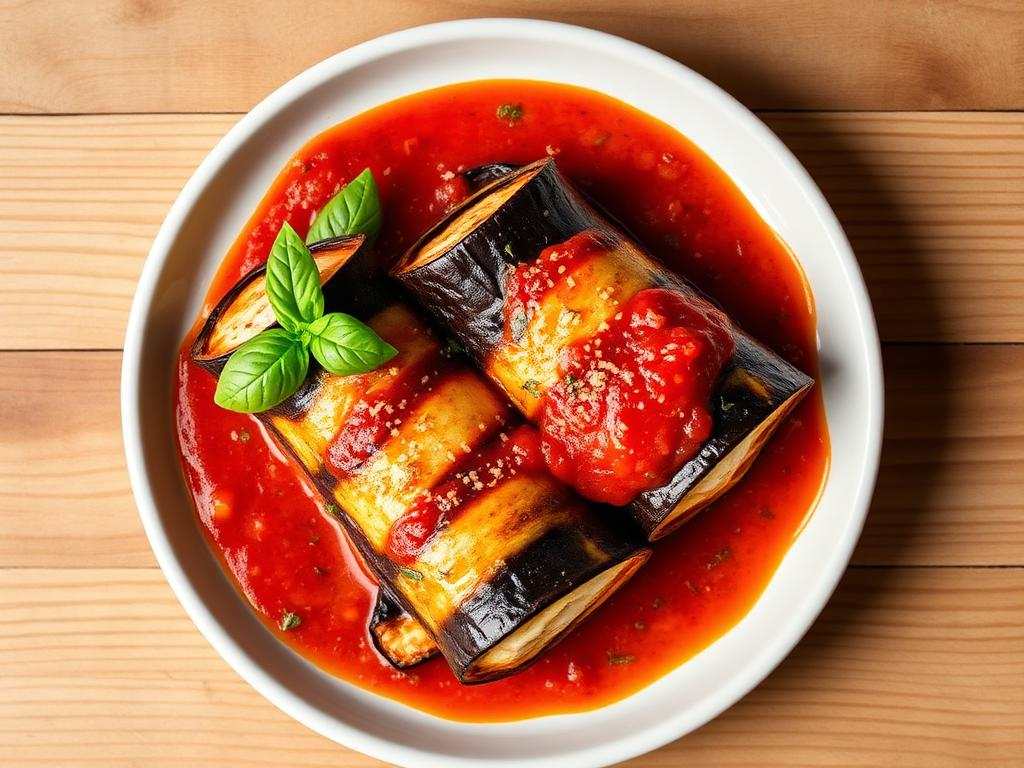 Halal Healthy Eggplant Rollatini (Baked Ricotta)