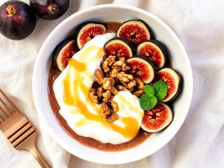 Halal Healthy Fig and Walnut Breakfast Bowl Recipe