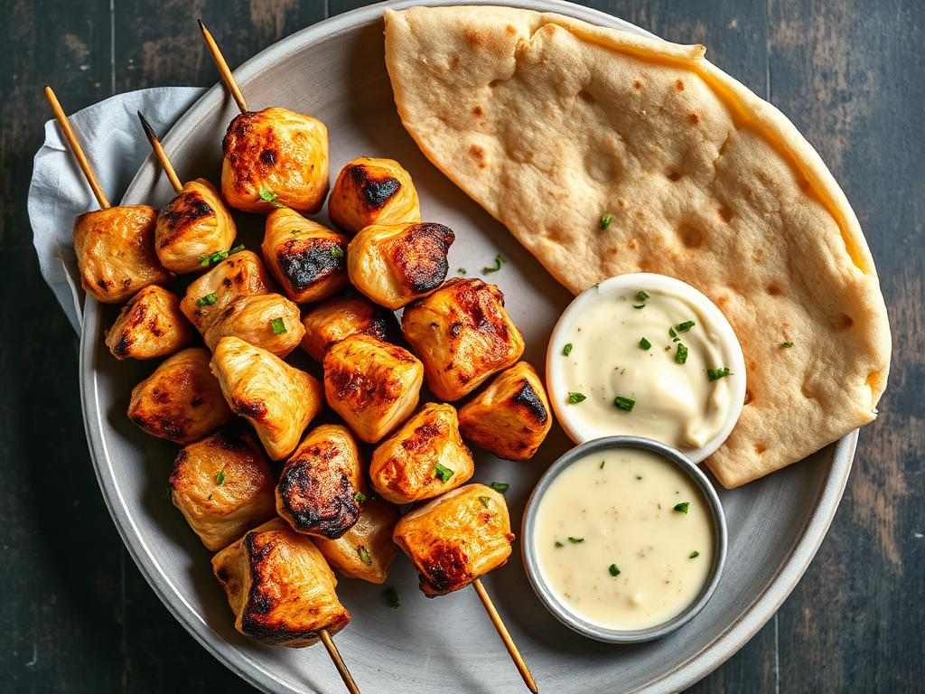 Halal Healthy Grilled Chicken Shish Tawook Recipe