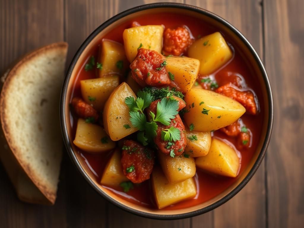 Halal Healthy Lebanese Potato Stew (Vegetarian)