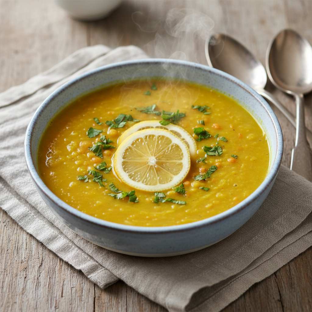 Halal Healthy Lentil Lemon Soup (Middle Eastern)