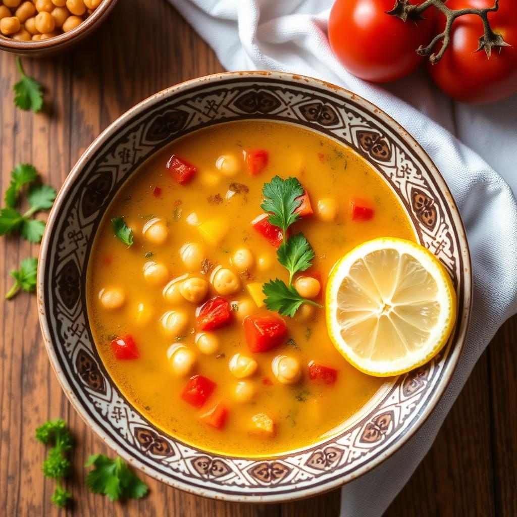Halal Healthy Moroccan Chickpea Soup