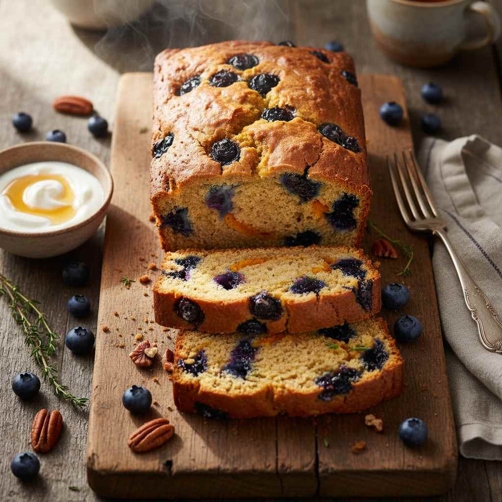Halal Healthy Pumpkin Blueberry Bread Recipe