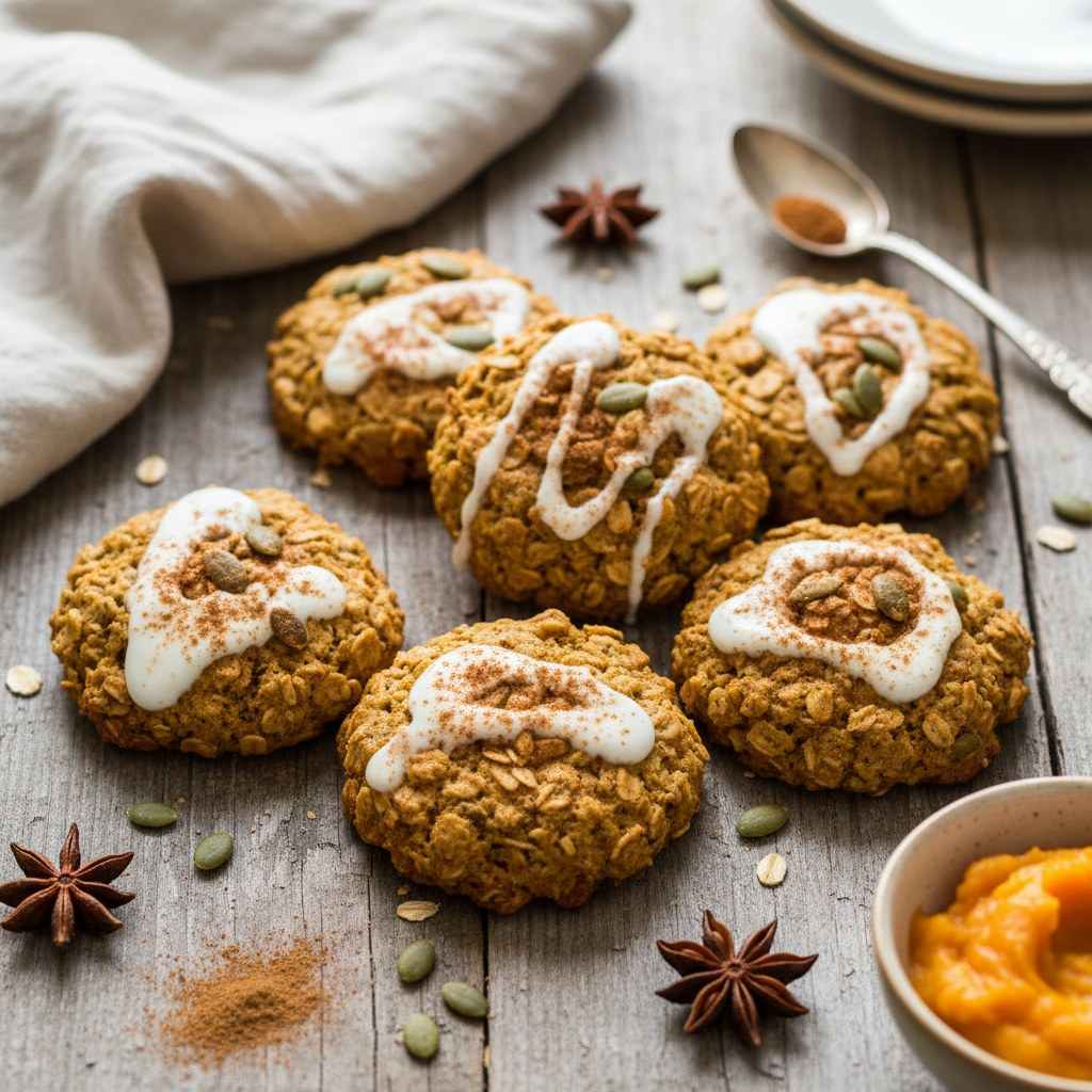 Halal Healthy Pumpkin Spice Oatmeal Cookies Recipe