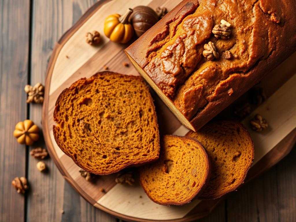 Halal Healthy Pumpkin Walnut Bread Recipe